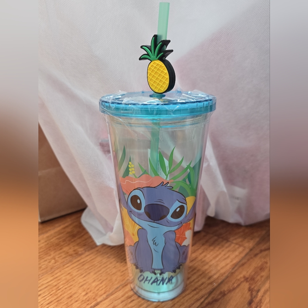 Stitch Tumbler with Straw